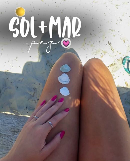 Story Sol mais mar igual paz